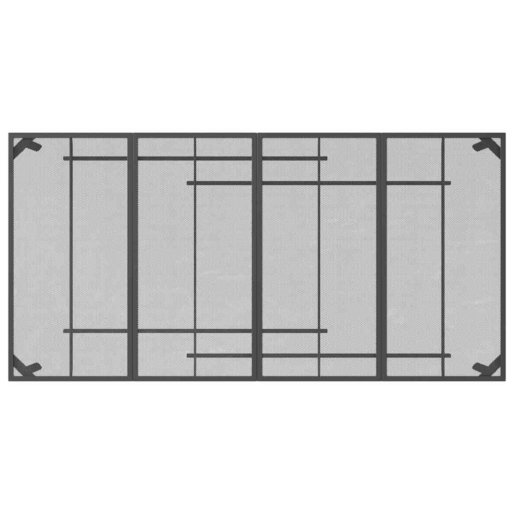 9 Piece Garden Dining Set Anthracite Metal Mesh