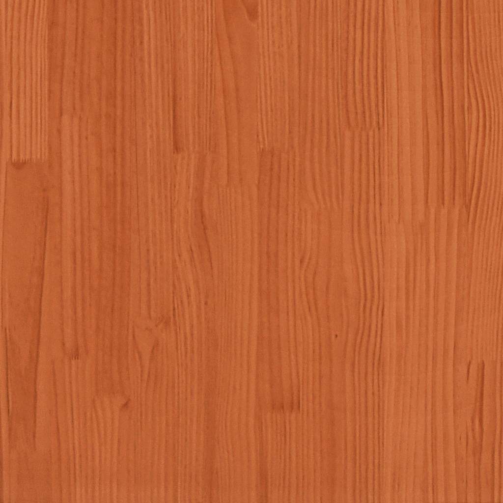 Coffee Table Wax Brown 100x100x40 cm Solid Wood Pine
