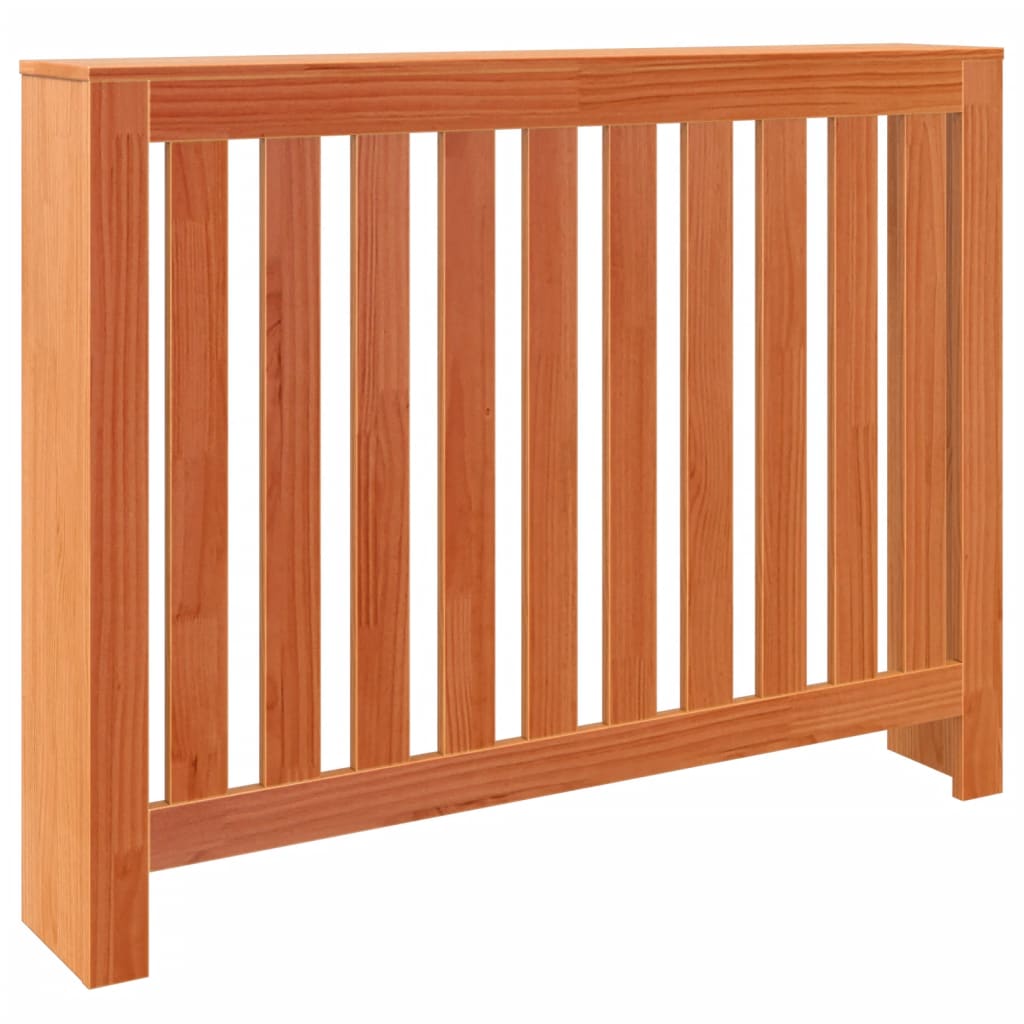 Radiator Cover Wax Brown 108.5x19x84 cm Solid Wood Pine