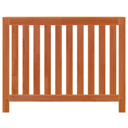 Radiator Cover Wax Brown 108.5x19x84 cm Solid Wood Pine
