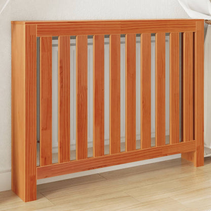 Radiator Cover Wax Brown 108.5x19x84 cm Solid Wood Pine