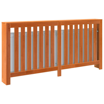 Radiator Cover Wax Brown 169x19x84 cm Solid Wood Pine
