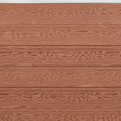 Fence Panel Set Brown 526x186 cm WPC