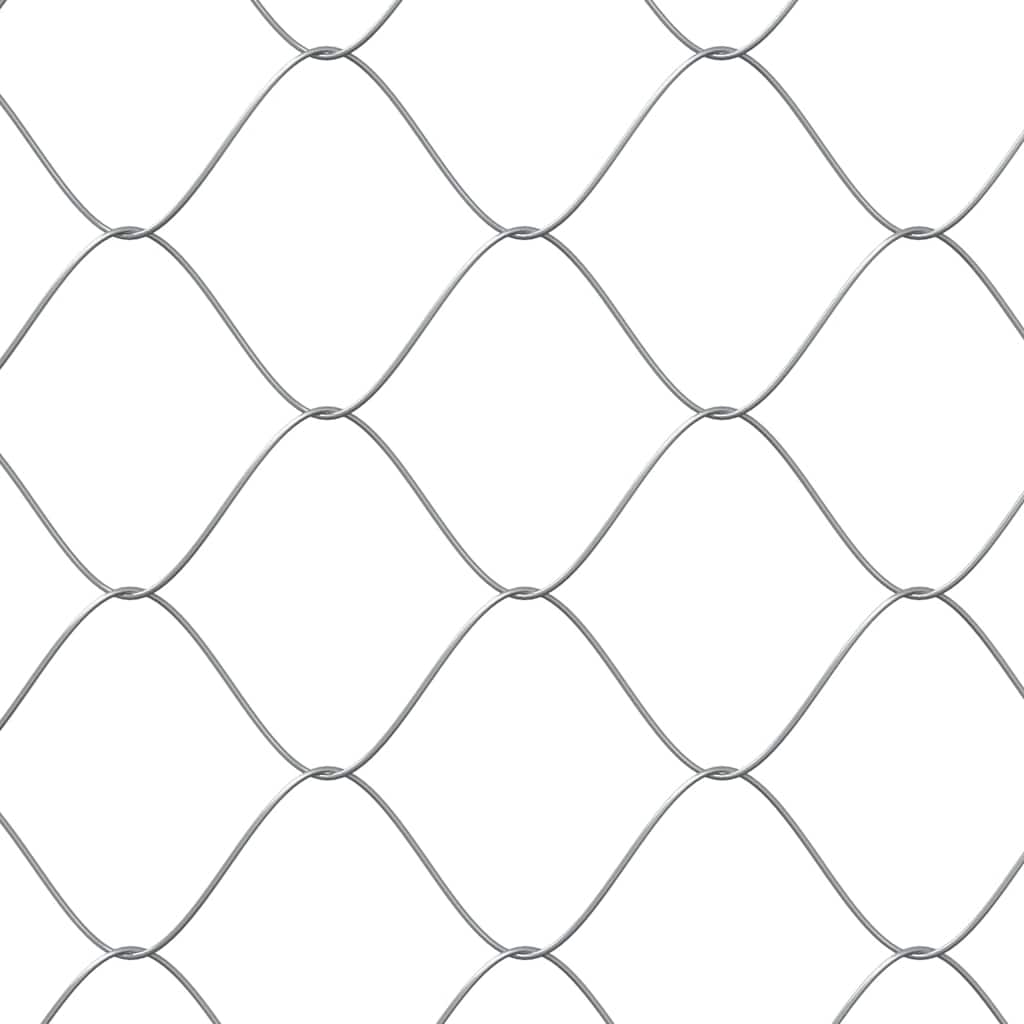 Dog Cage with Door Grey 2x2x1,5 m Galvanised Steel