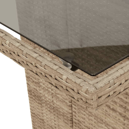 Garden Table | Beige | PE rattan | 190 cm long, 80 cm wide, 75 cm high