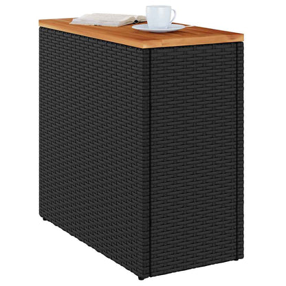 Garden Side Table | Black and Brown