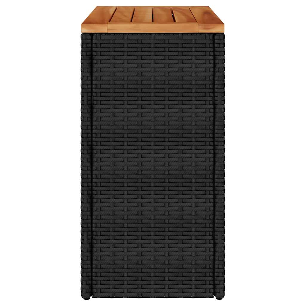 Garden Side Table | Black and Brown