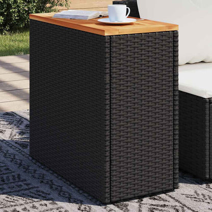 Garden Side Table | Black and Brown