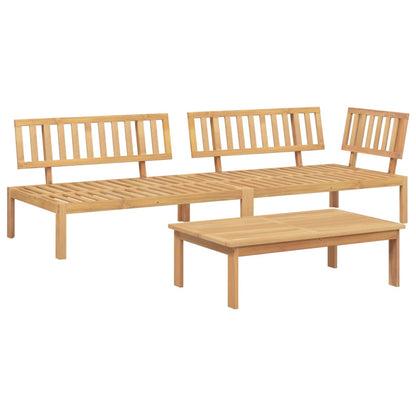 Pallet Sofa Set | Brown | Solid Acacia Wood | Large | Modular