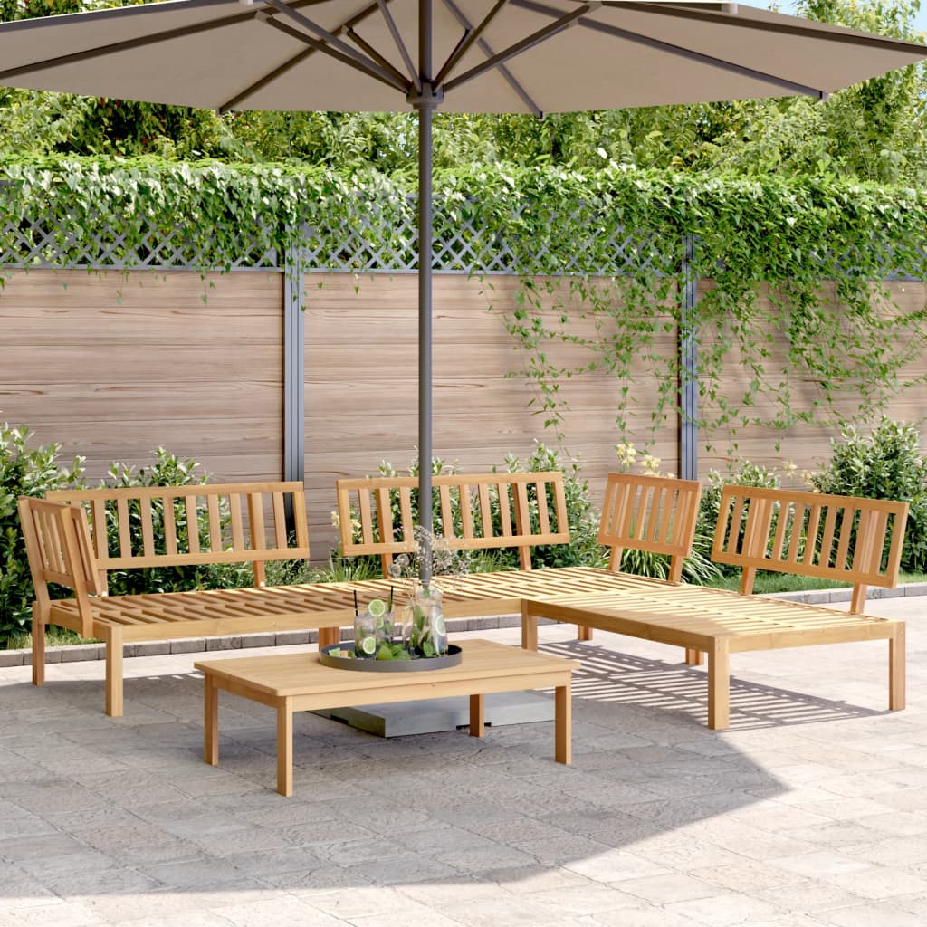 Pallet Sofa Set | Natural acacia wood | Solid acacia wood | Large