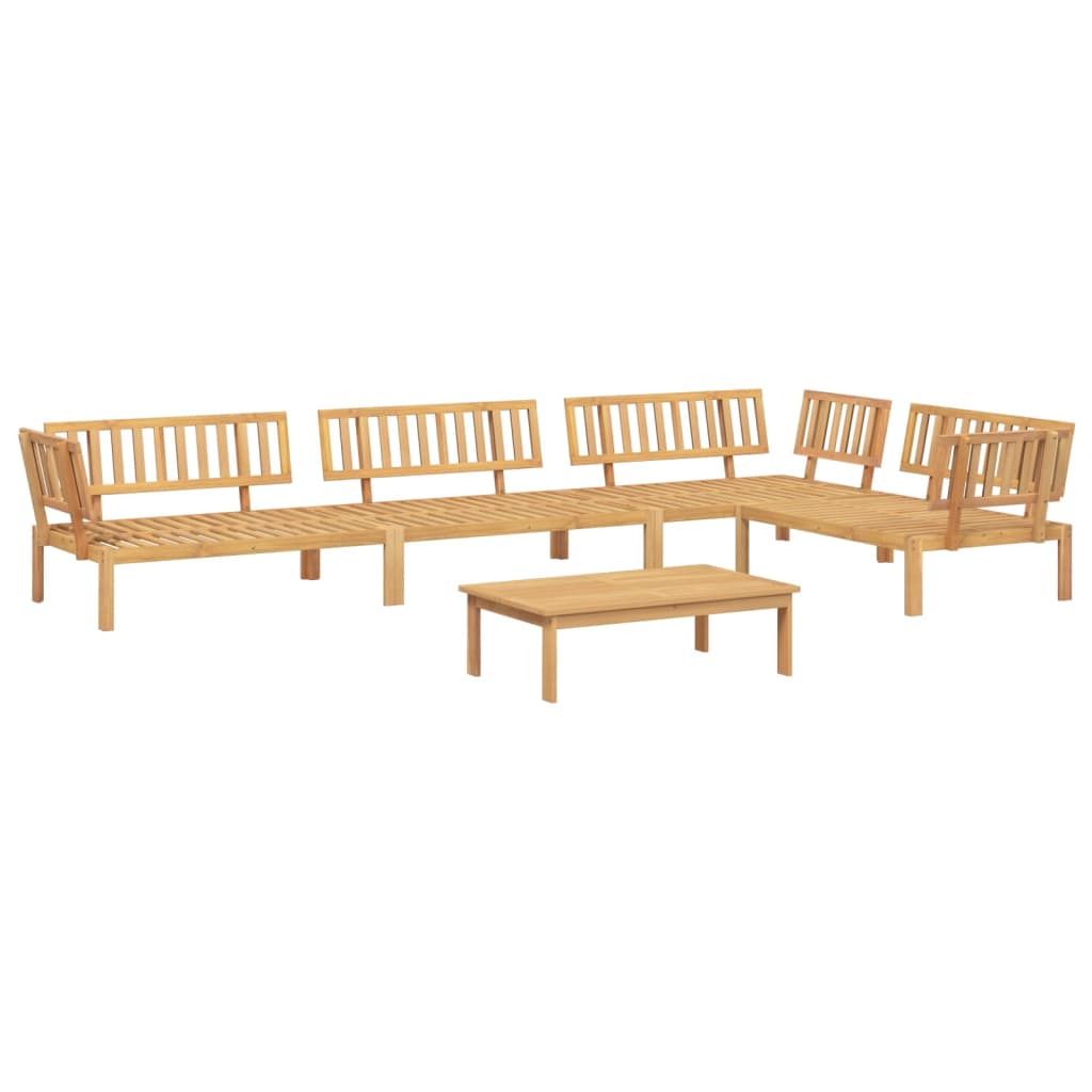 Pallet Sofa Set | Brown | Solid Acacia wood | Medium | Modular