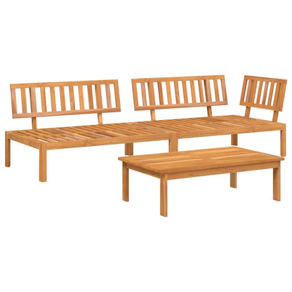 Pallet Sofa Set | Natural Wood | Solid acacia wood with an oil finish