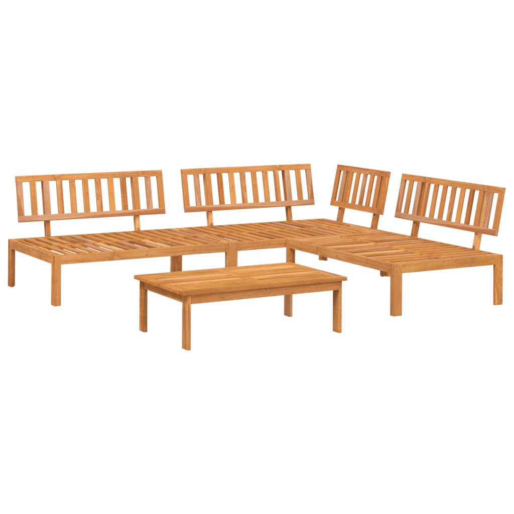 Pallet Sofa Set | Natural Wood | Solid Acacia Wood | Medium | Modular