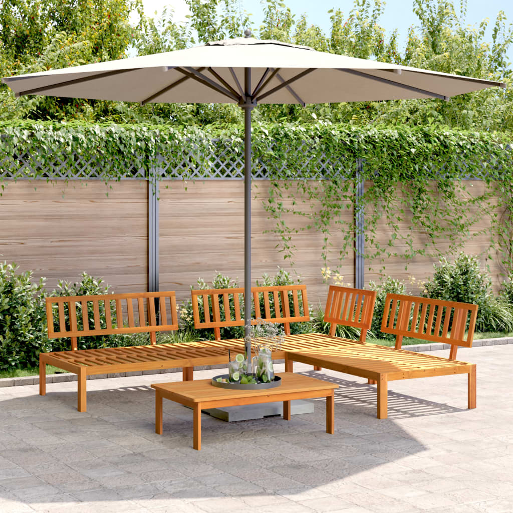 Pallet Sofa Set | Natural Wood | Solid Acacia Wood | Medium | Modular