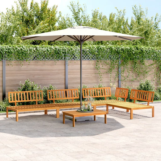 Pallet Sofa Set | Natural Wood | Solid acacia wood | 5 Piece Set
