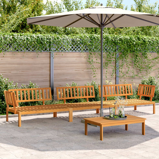 Pallet Sofa Set | Natural acacia | Solid acacia wood | Large | Modular