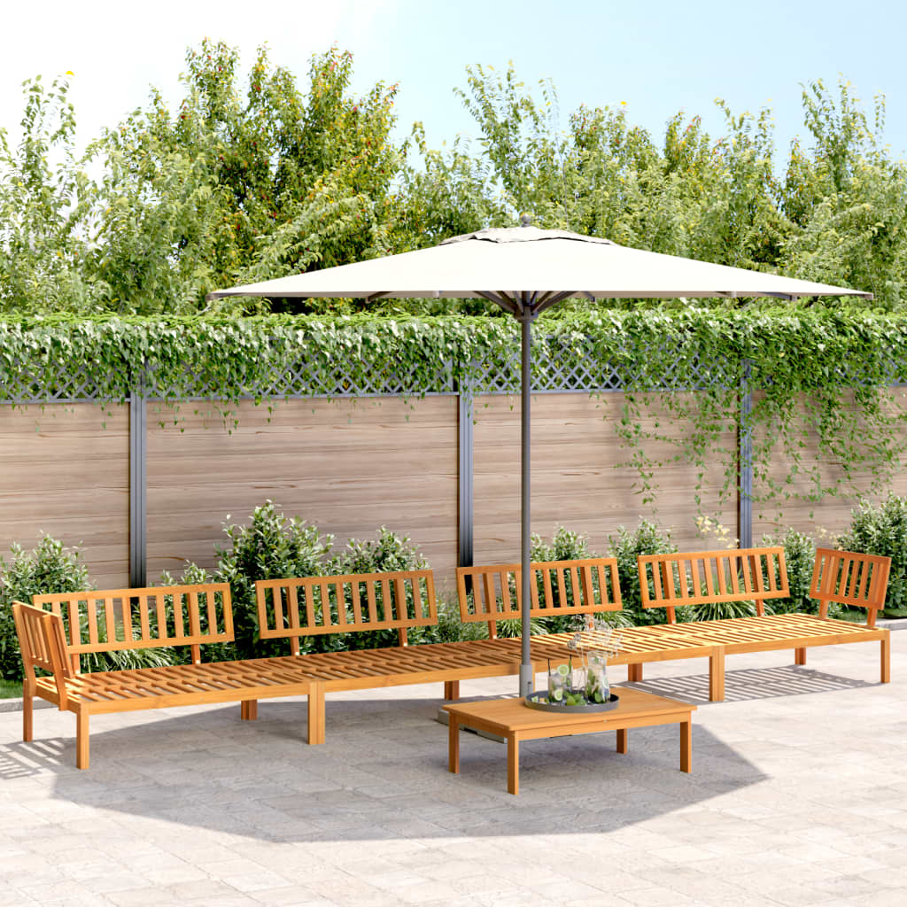 Pallet Sofa Set | Natural wood | Solid acacia wood | Large | Modular