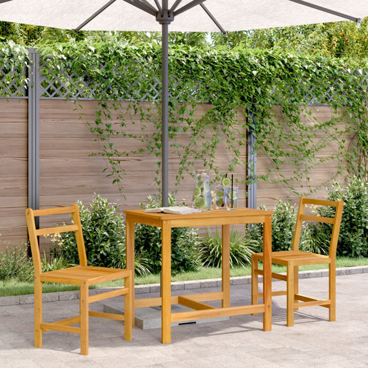 Balcony Set | Natural Acacia Wood | Solid Acacia wood | Compact