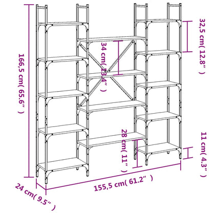 Bookshelf | Black | Engineered wood | Large | Bookshelf | Rectangular