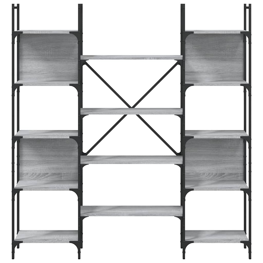 Bookshelf Grey Sonoma 155,5x24x166,5 cm Engineered Wood