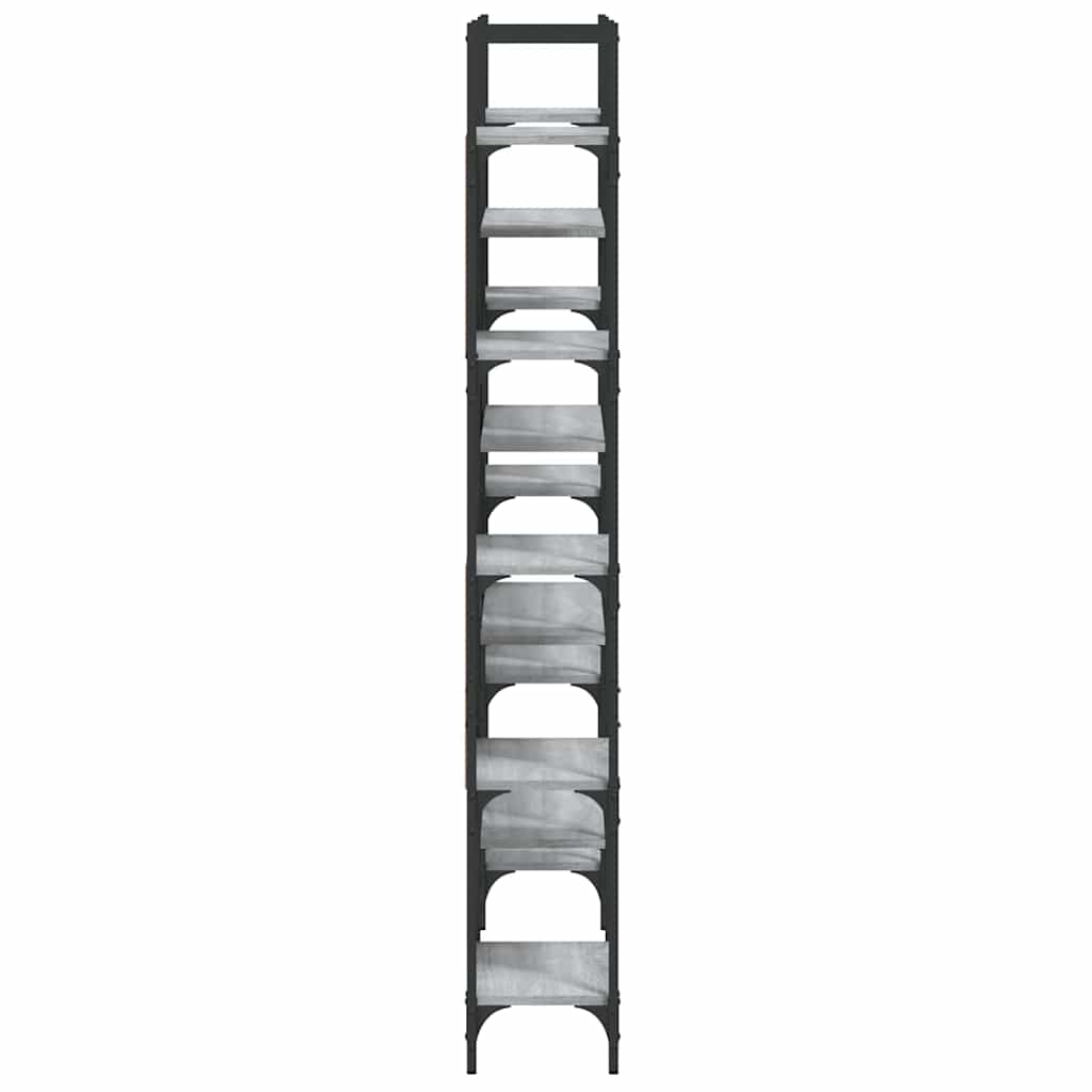 Bookshelf Grey Sonoma 155,5x24x166,5 cm Engineered Wood