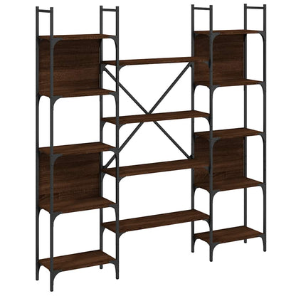 Bookshelf Brown Oak 155,5x24x166,5 cm Engineered Wood