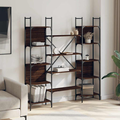 Bookshelf Brown Oak 155,5x24x166,5 cm Engineered Wood