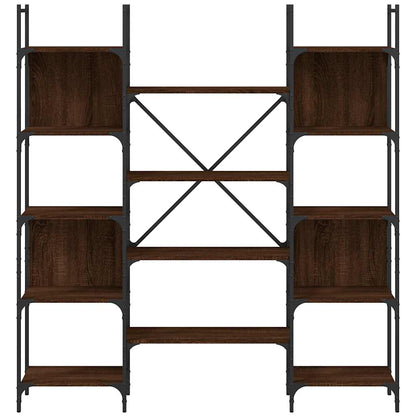 Bookshelf Brown Oak 155,5x24x166,5 cm Engineered Wood