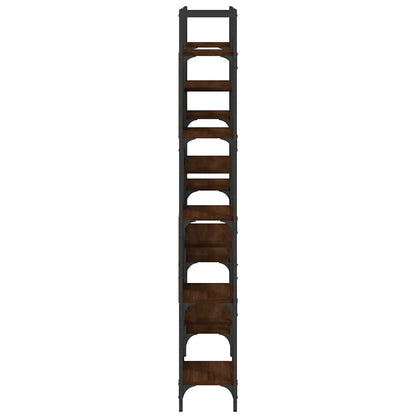 Bookshelf Brown Oak 155,5x24x166,5 cm Engineered Wood