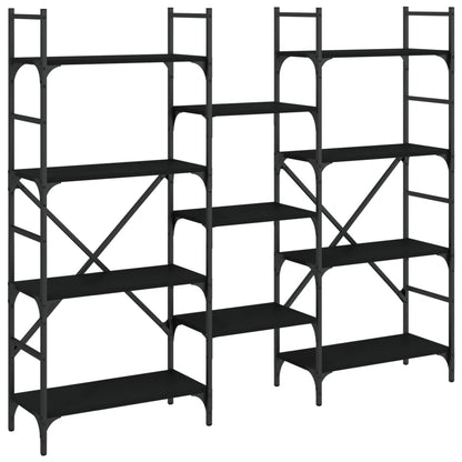 Bookshelf | Black | Engineered Wood | Tall | Bookshelf | Rectangular