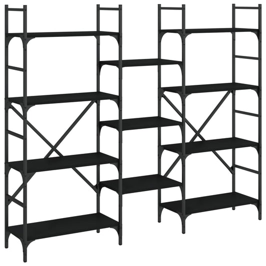 Bookshelf | Black | Engineered Wood | Tall | Bookshelf | Rectangular