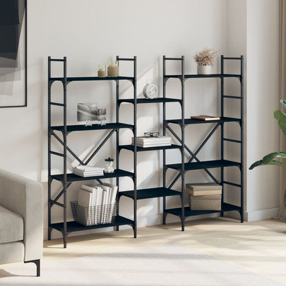 Bookshelf | Black | Engineered Wood | Tall | Bookshelf | Rectangular