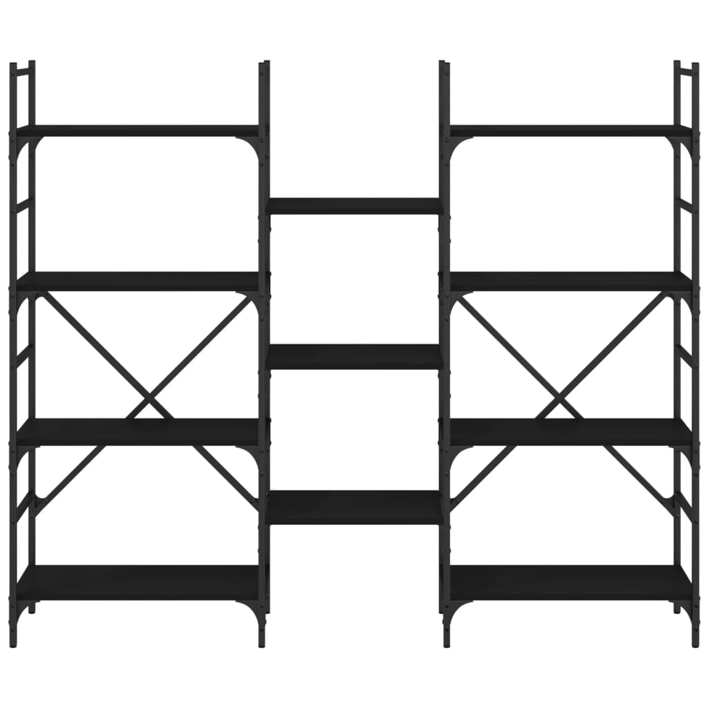 Bookshelf | Black | Engineered Wood | Tall | Bookshelf | Rectangular