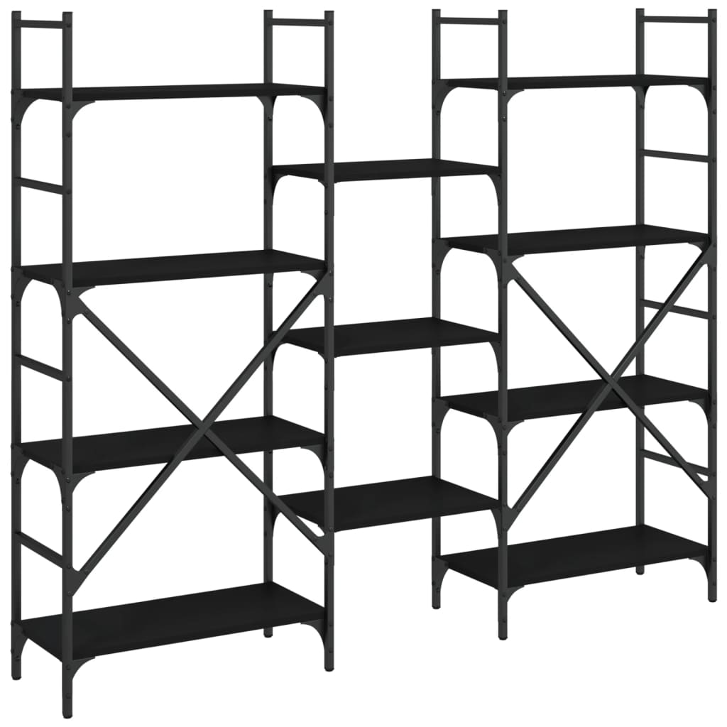 Bookshelf | Black | Engineered Wood | Tall | Bookshelf | Rectangular