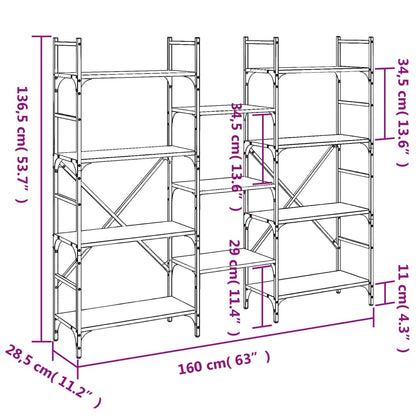 Bookshelf | Black | Engineered Wood | Tall | Bookshelf | Rectangular