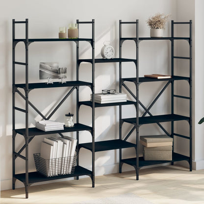 Bookshelf | Black | Engineered Wood | Tall | Bookshelf | Rectangular