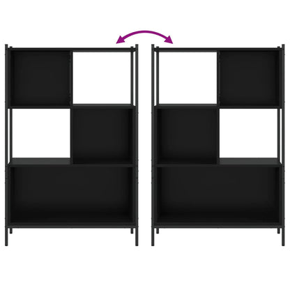 Bookcase Black 72x28x109 cm Engineered Wood