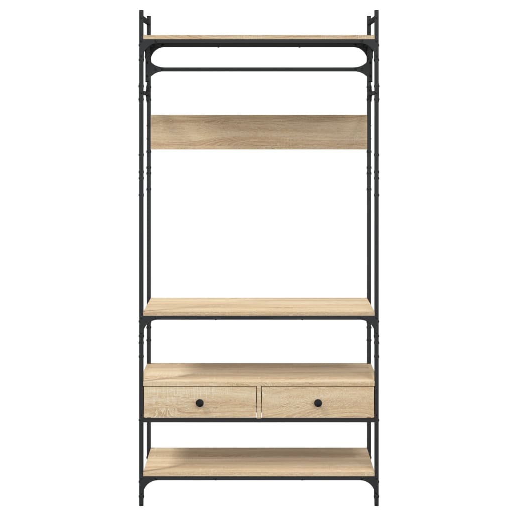 Wardrobe with Drawers Sonoma Oak 89x39x184,5 cm Engineered Wood
