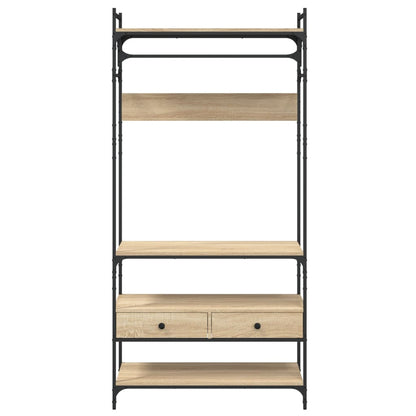 Wardrobe with Drawers Sonoma Oak 89x39x184,5 cm Engineered Wood