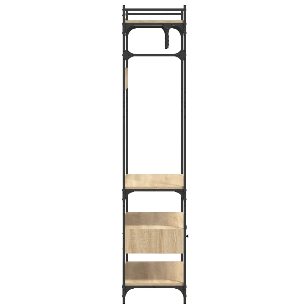 Wardrobe with Drawers Sonoma Oak 89x39x184,5 cm Engineered Wood