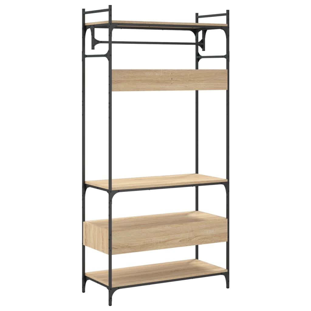 Wardrobe with Drawers Sonoma Oak 89x39x184,5 cm Engineered Wood