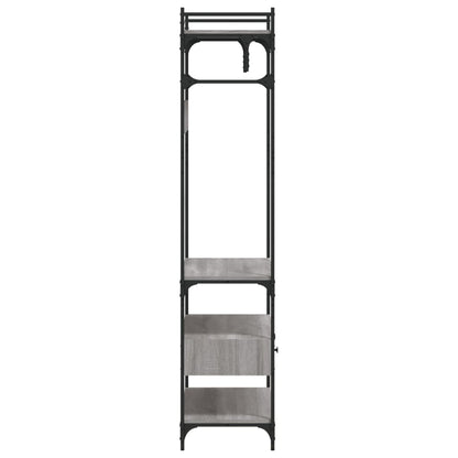 Wardrobe with Drawers Grey Sonoma 89x39x184.5cm Engineered Wood