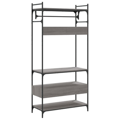 Wardrobe with Drawers Grey Sonoma 89x39x184.5cm Engineered Wood