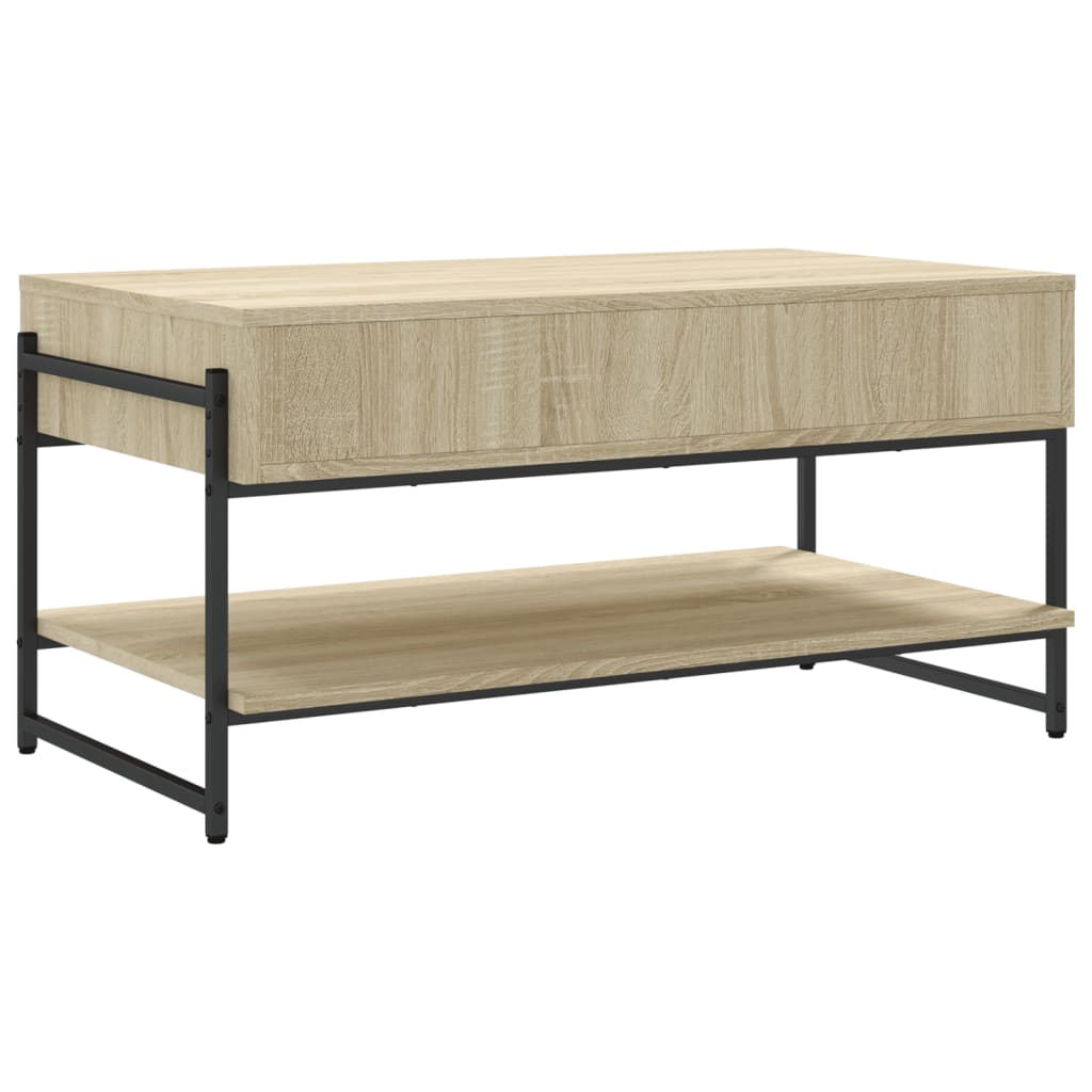 Coffee Table Sonoma Oak 90x50x45 cm Engineered Wood
