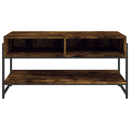 Coffee Table Smoked Oak 90x50x45 cm Engineered Wood