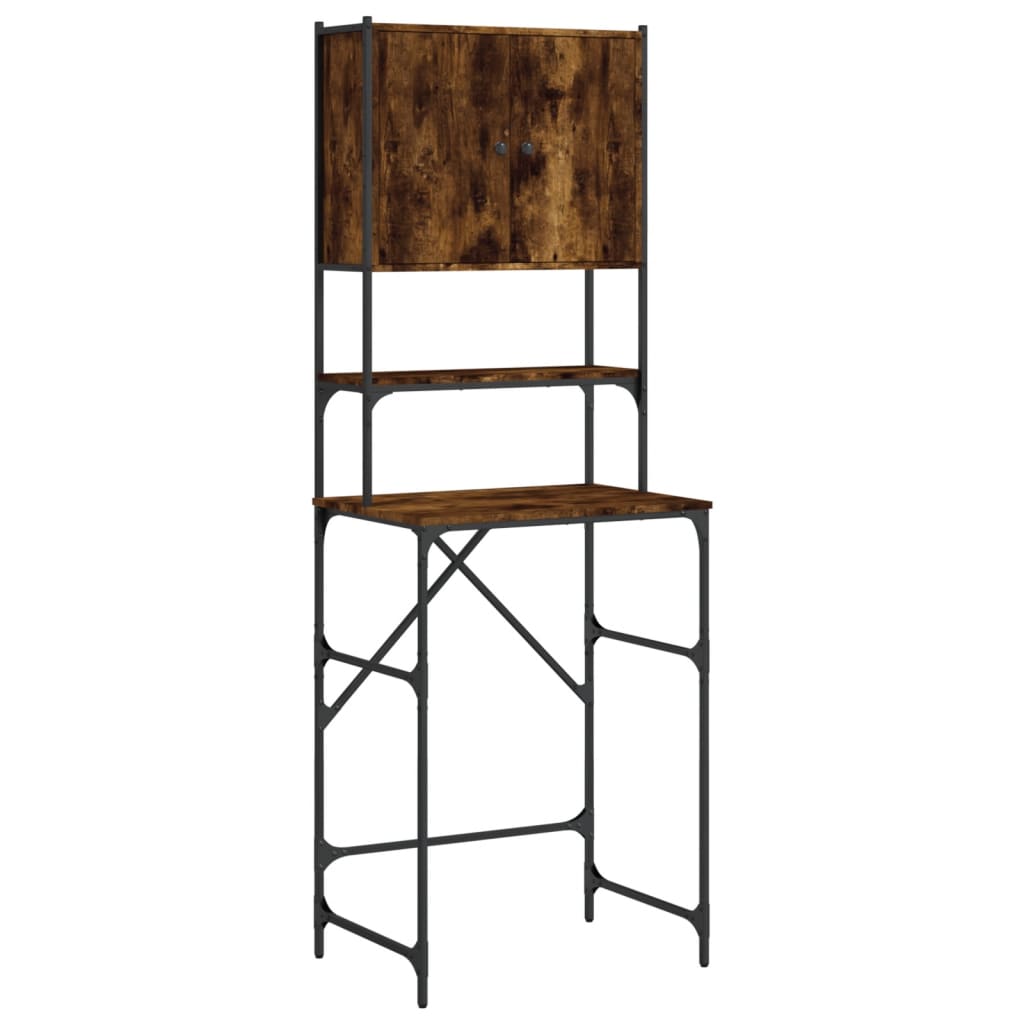 Washing Machine Cabinet Smoked Oak 68x48,5x194 cm