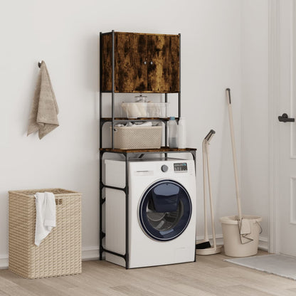 Washing Machine Cabinet Smoked Oak 68x48,5x194 cm