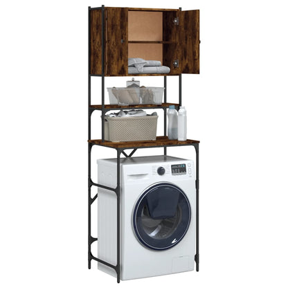Washing Machine Cabinet Smoked Oak 68x48,5x194 cm