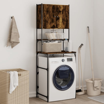 Washing Machine Cabinet Smoked Oak 68x48,5x194 cm