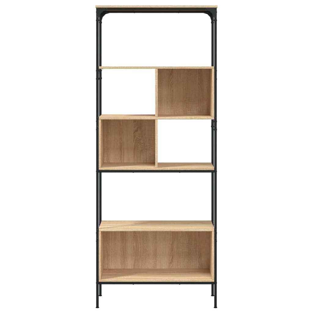 Bookcase 5-Tier Sonoma Oak 76x33x188,5 cm Engineered Wood